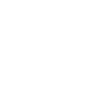 Geometric shapes and lines resembling a flowchart with speech bubbles, squares, dots, and a connected path on a black background.