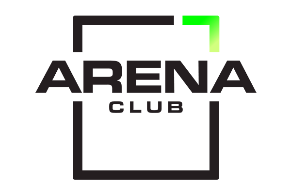 Arena Club 600x400 Logo of Arena Club featuring bold black text with "Arena" in larger font above "Club," framed by an outlined square with a green accent in the top right corner.