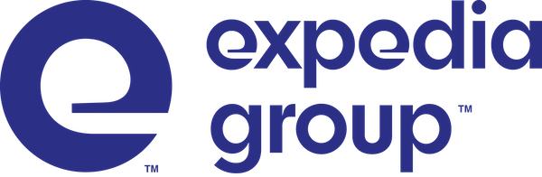Logo of Expedia Group with a stylized "e" symbol next to the company name in blue text.