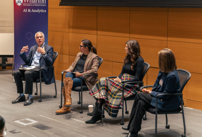 Kevin Werbach, Faculty Lead of the Wharton Accountable AI Lab, hosts a panel